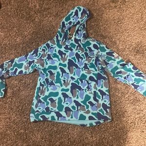 Adidas nerd blue camo hoodie size - Large